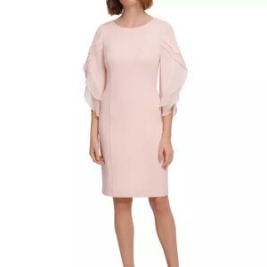 DKNY light pink sheath dress
